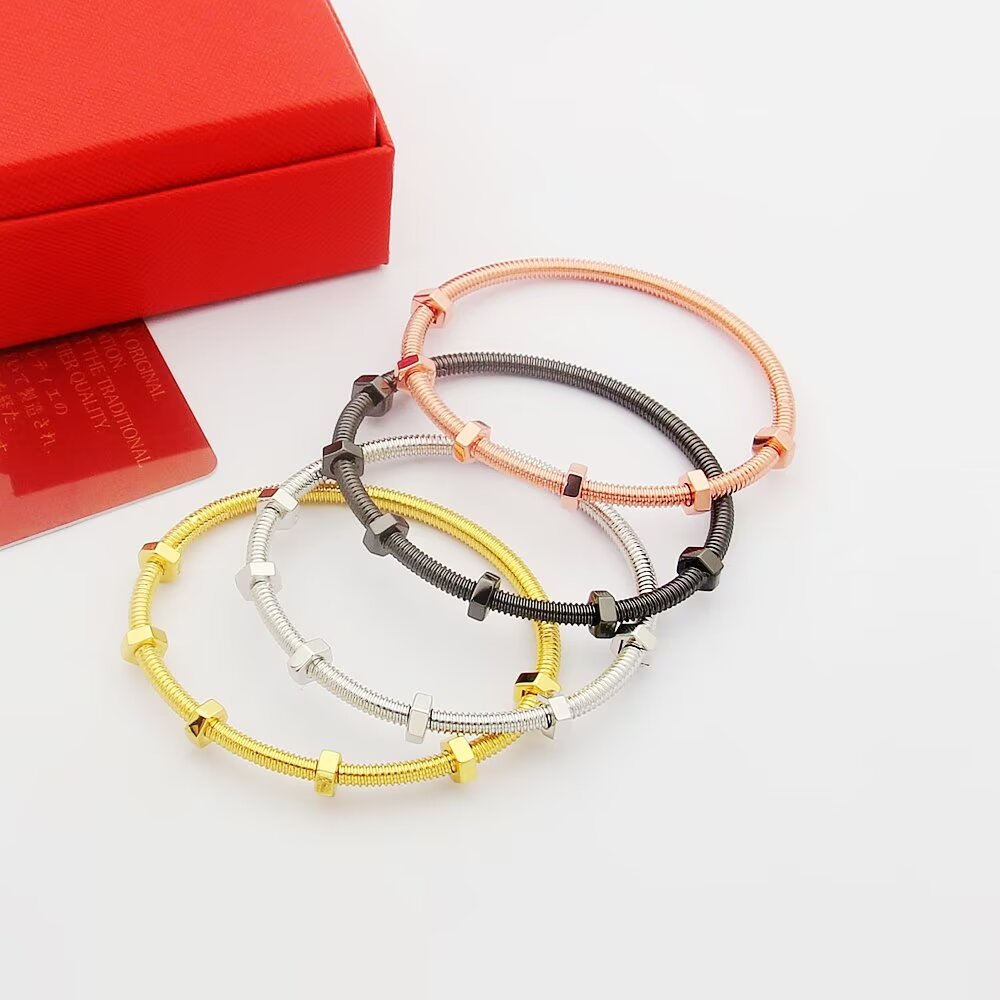 rose gold rose Bangle for women - alternate angle view 2