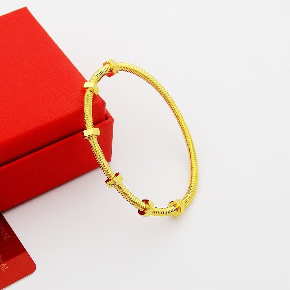 rose gold rose Bangle for women - alternate angle view 6