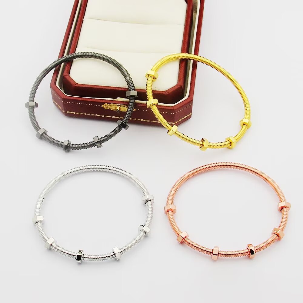 rose gold rose Bangle for women - alternate angle view 3