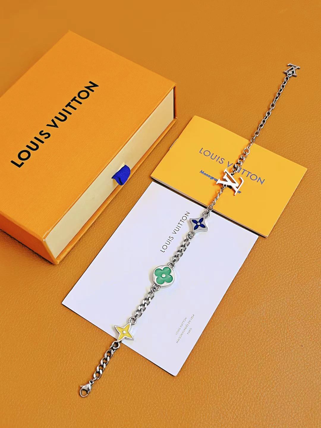 gold metal floral Bracelet for women - alternate angle view 3