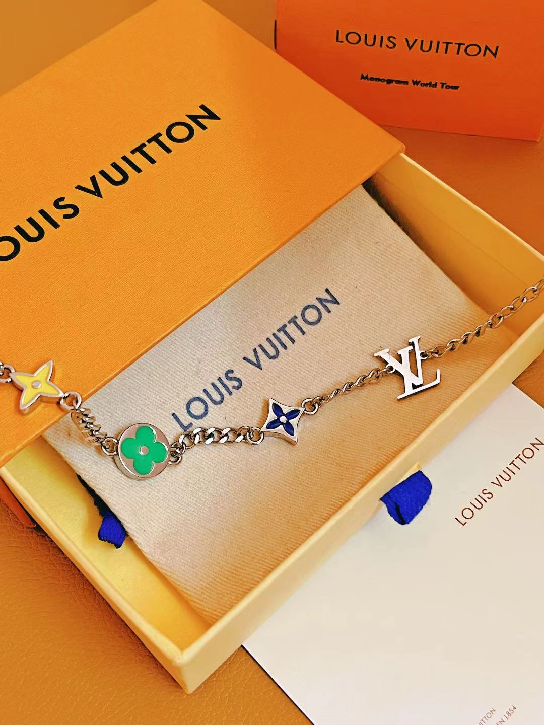 gold metal floral Bracelet for women - alternate angle view 6