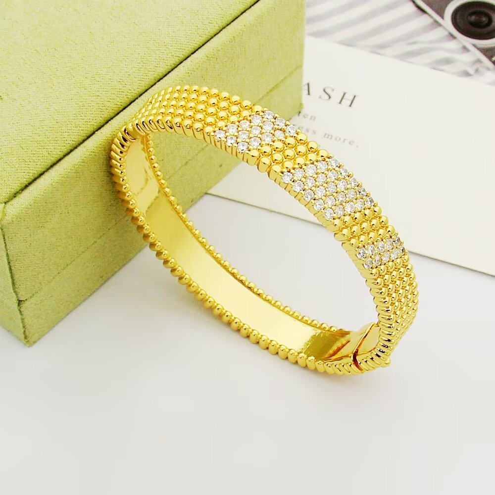 tricolor crystal Bangle for women - alternate angle view 7