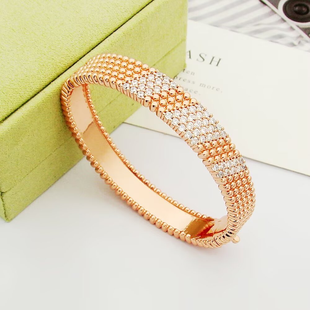 tricolor crystal Bangle for women - alternate angle view 5