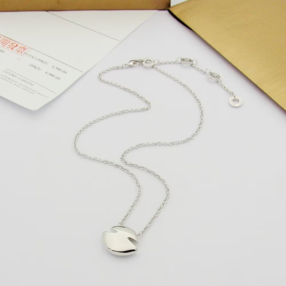 gold crystal unisex Necklace for men - alternate angle view 7