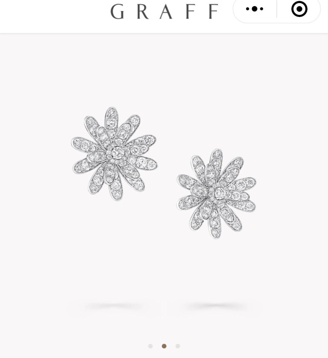 gold cubic zirconia floral Stud Earrings for women - product detail view