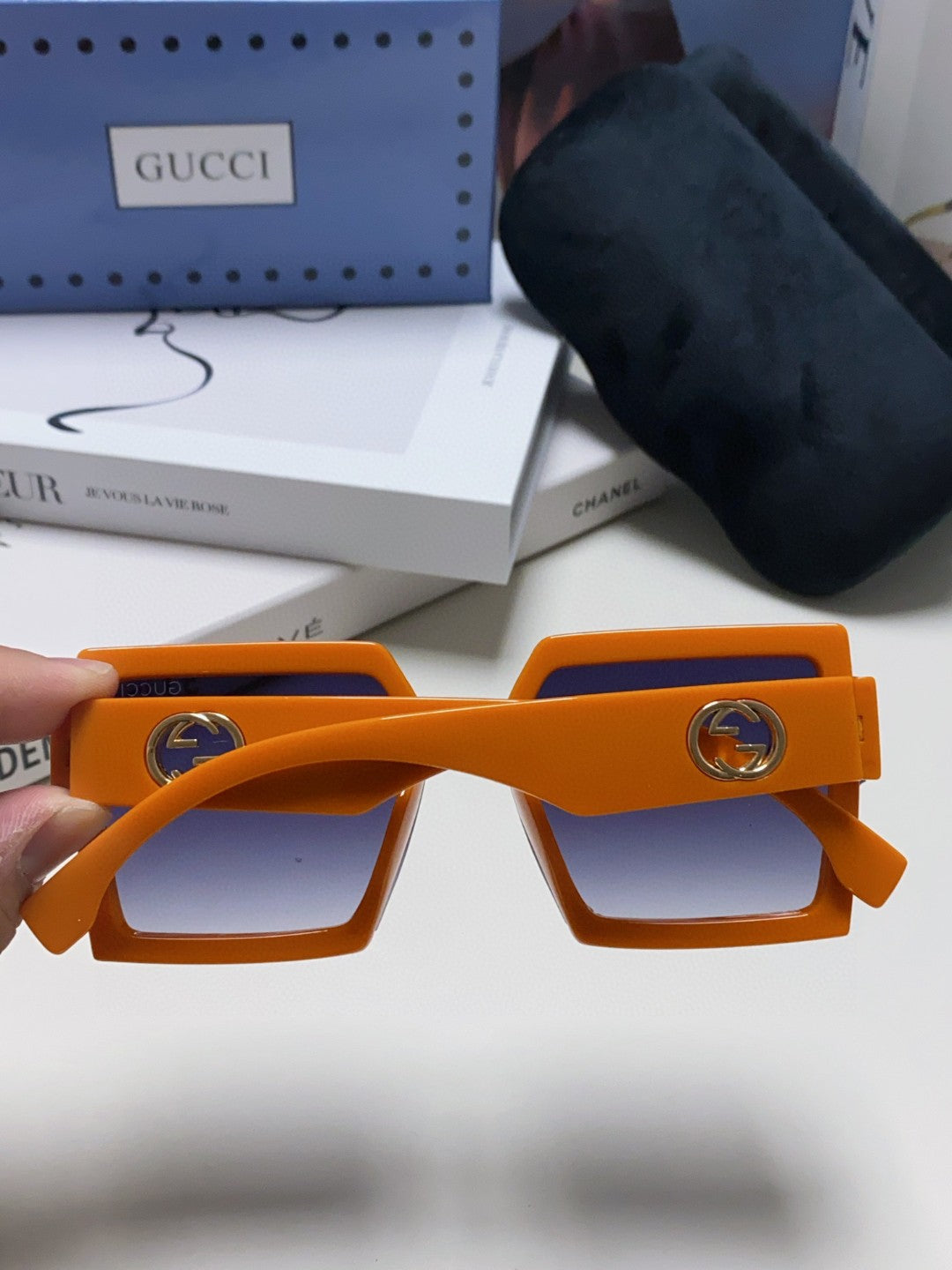 purple sun Sunglasses for men - alternate angle view 4