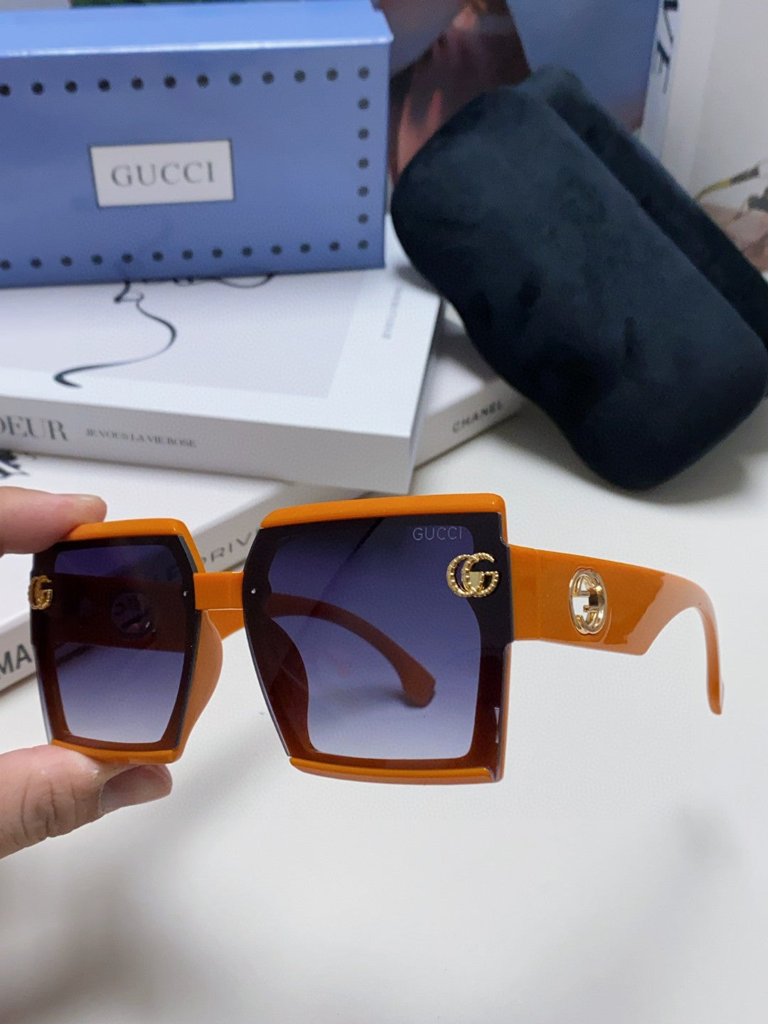 purple sun Sunglasses for men - alternate angle view 5
