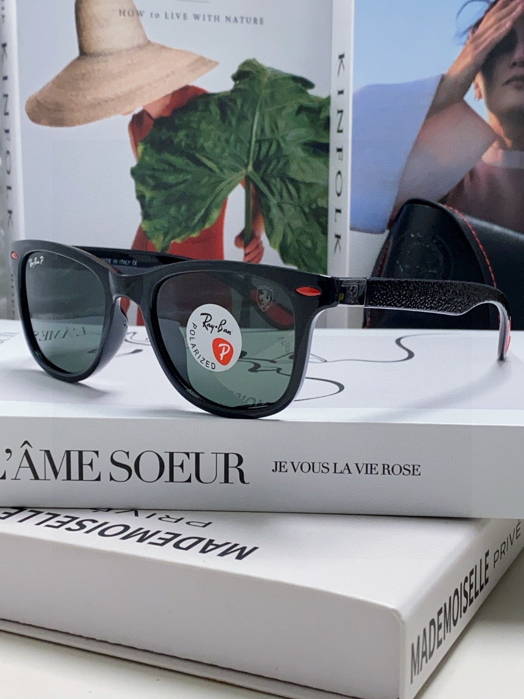 purple resin sun Sunglasses for women - product detail view