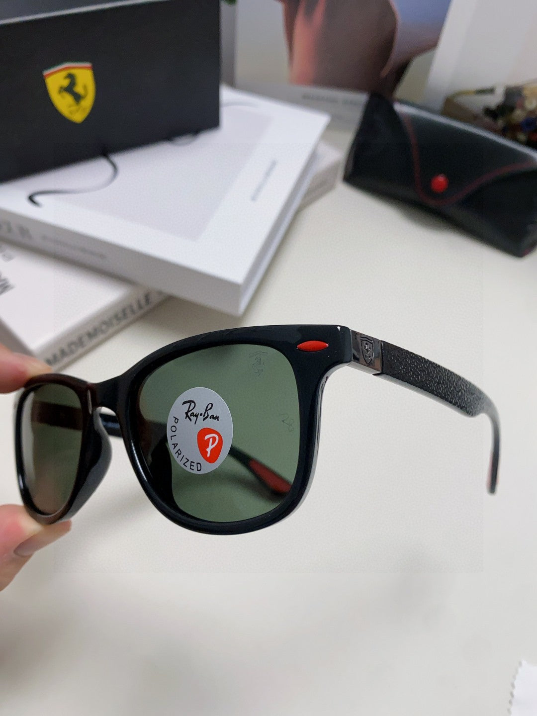 purple resin sun Sunglasses for women - alternate angle view 6