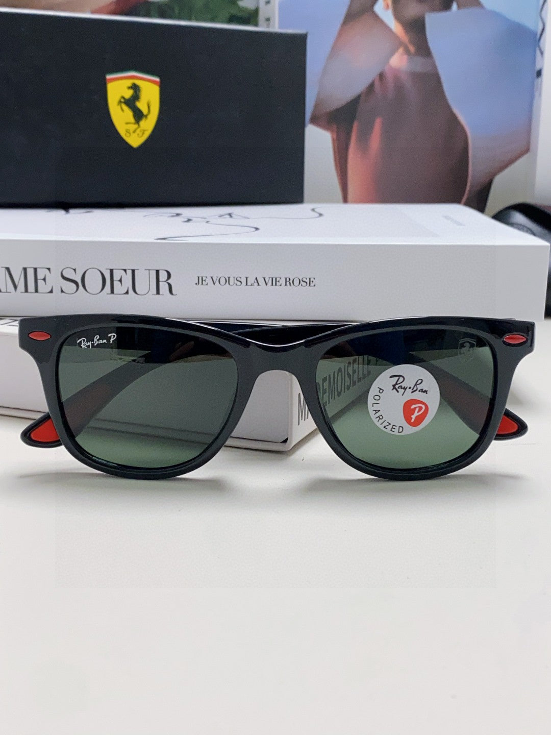 purple resin sun Sunglasses for women - alternate angle view 7