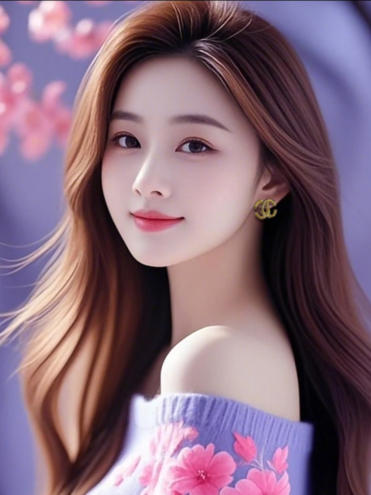 letter Drop Earrings for women - alternate angle view 7