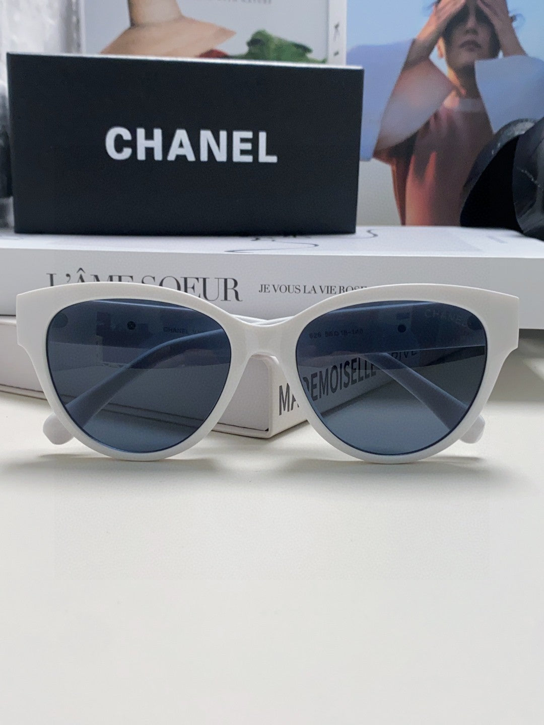 purple pearl heart Sunglasses for women - alternate angle view 7