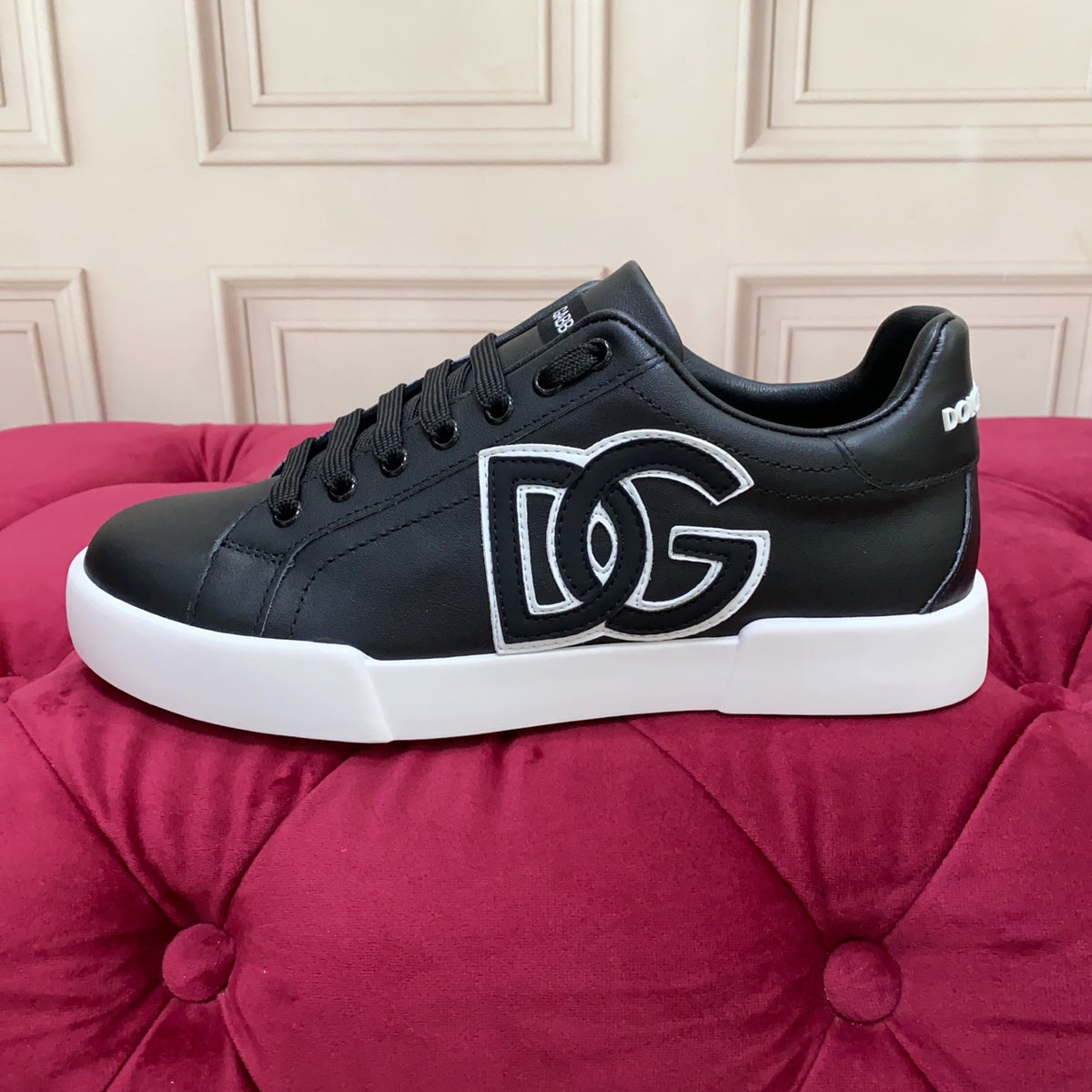 Dolce & Gabbana DG Heavy-Craft Calfskin Sneakers with 5D Accents