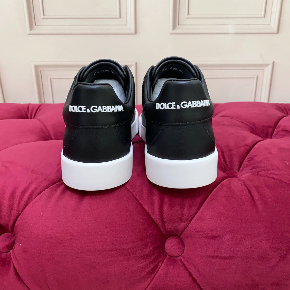 Dolce & Gabbana DG Heavy-Craft Calfskin Sneakers with 5D Accents