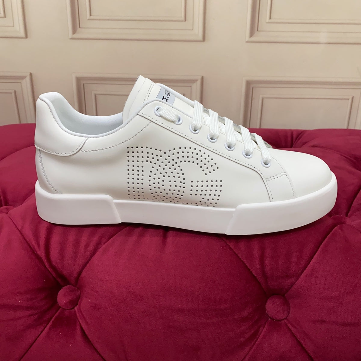 Dolce & Gabbana DG Heavy-Craft Calfskin Sneakers with 5D Accents
