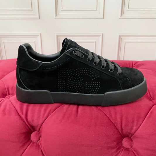 Dolce & Gabbana DG Heavy-Craft Calfskin Sneakers with 5D Accents