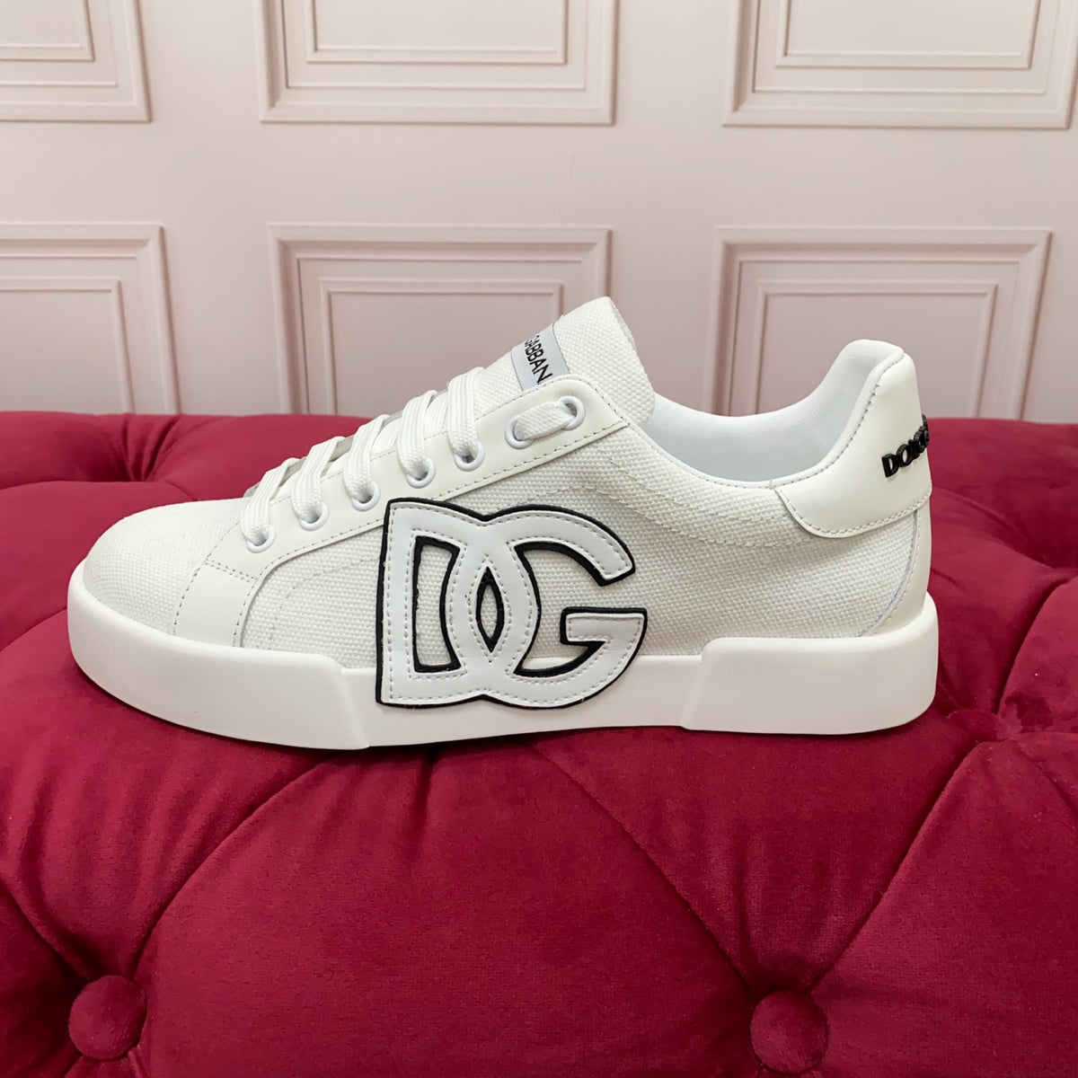 Dolce & Gabbana DG Heavy-Craft Calfskin Sneakers with 5D Accents