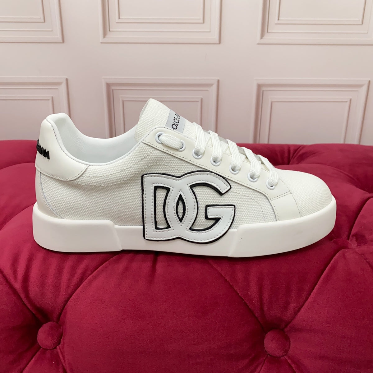 Dolce & Gabbana DG Heavy-Craft Calfskin Sneakers with 5D Accents