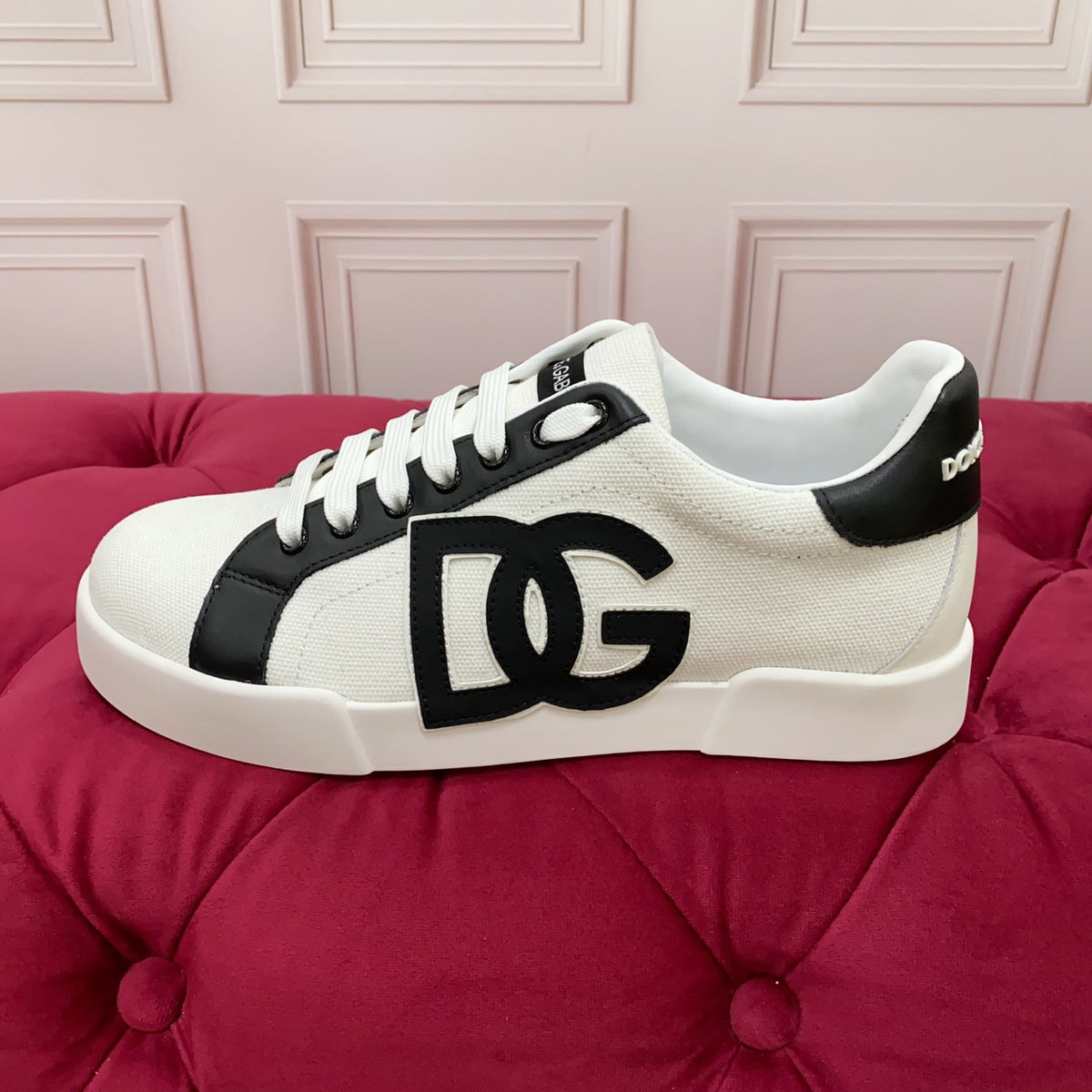 Dolce & Gabbana DG Heavy-Craft Calfskin Sneakers with 5D Accents