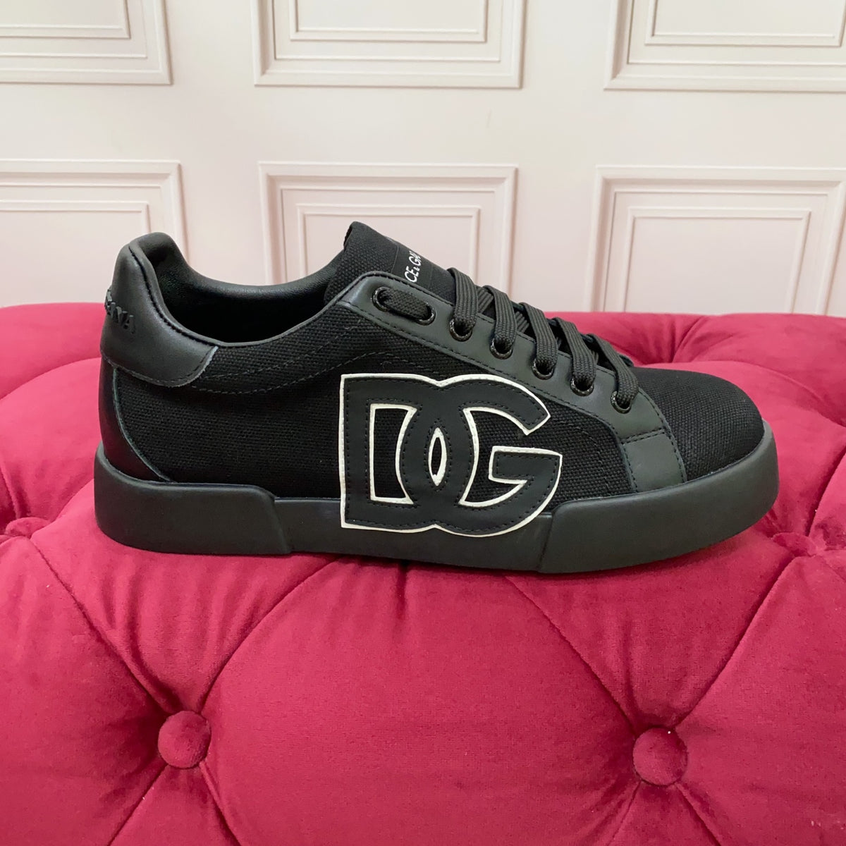 Dolce & Gabbana DG Heavy-Craft Calfskin Sneakers with 5D Accents