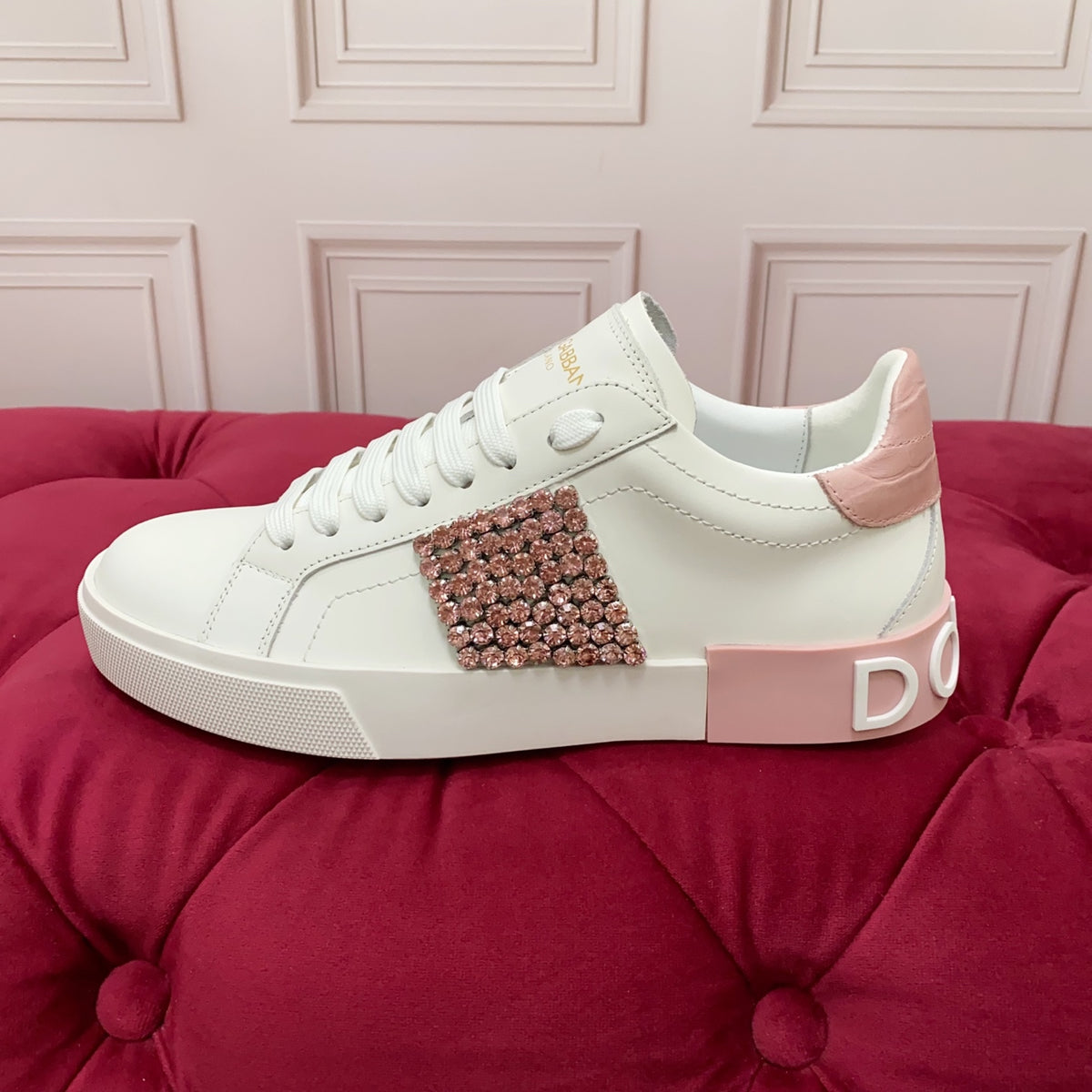 Dolce & Gabbana DG Heavy-Craft Calfskin Sneakers with 5D Accents