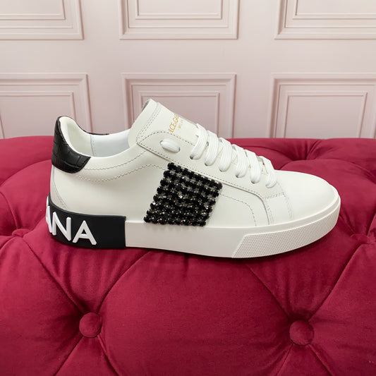 Dolce & Gabbana DG Heavy-Craft Calfskin Sneakers with 5D Accents