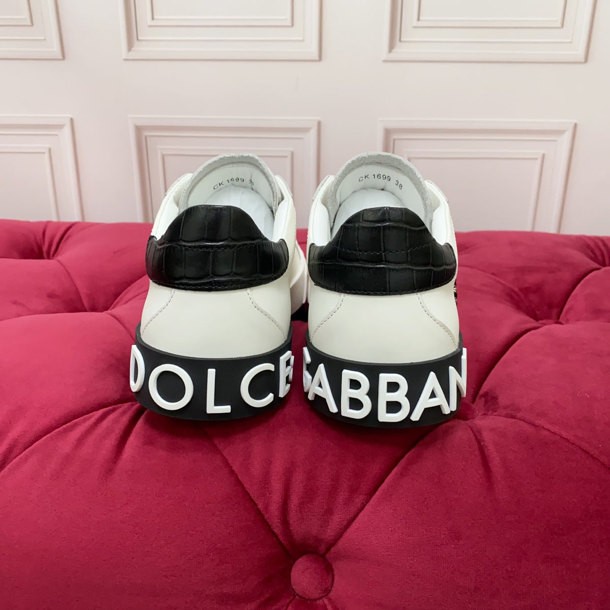Dolce & Gabbana DG Heavy-Craft Calfskin Sneakers with 5D Accents