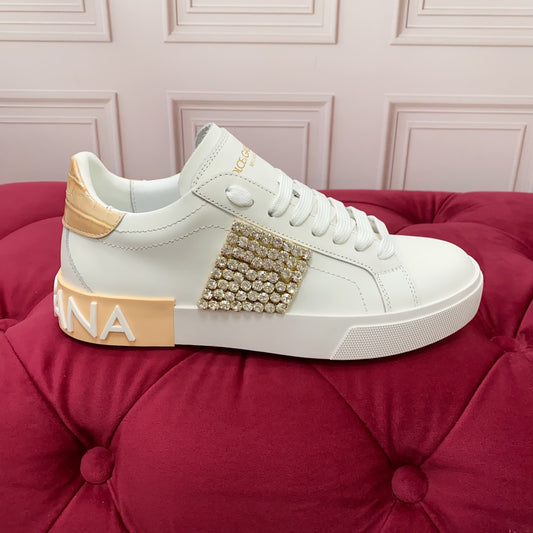 Dolce & Gabbana DG Heavy-Craft Calfskin Sneakers with 5D Accents