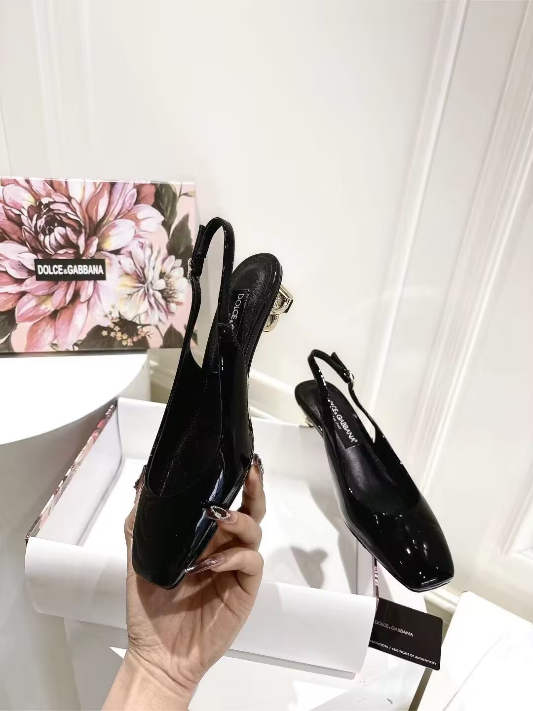 Dolce & Gabbana DG Women's Patent-Leather Heels