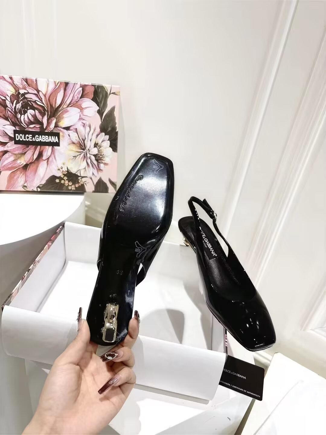 Dolce & Gabbana DG Women's Patent-Leather Heels