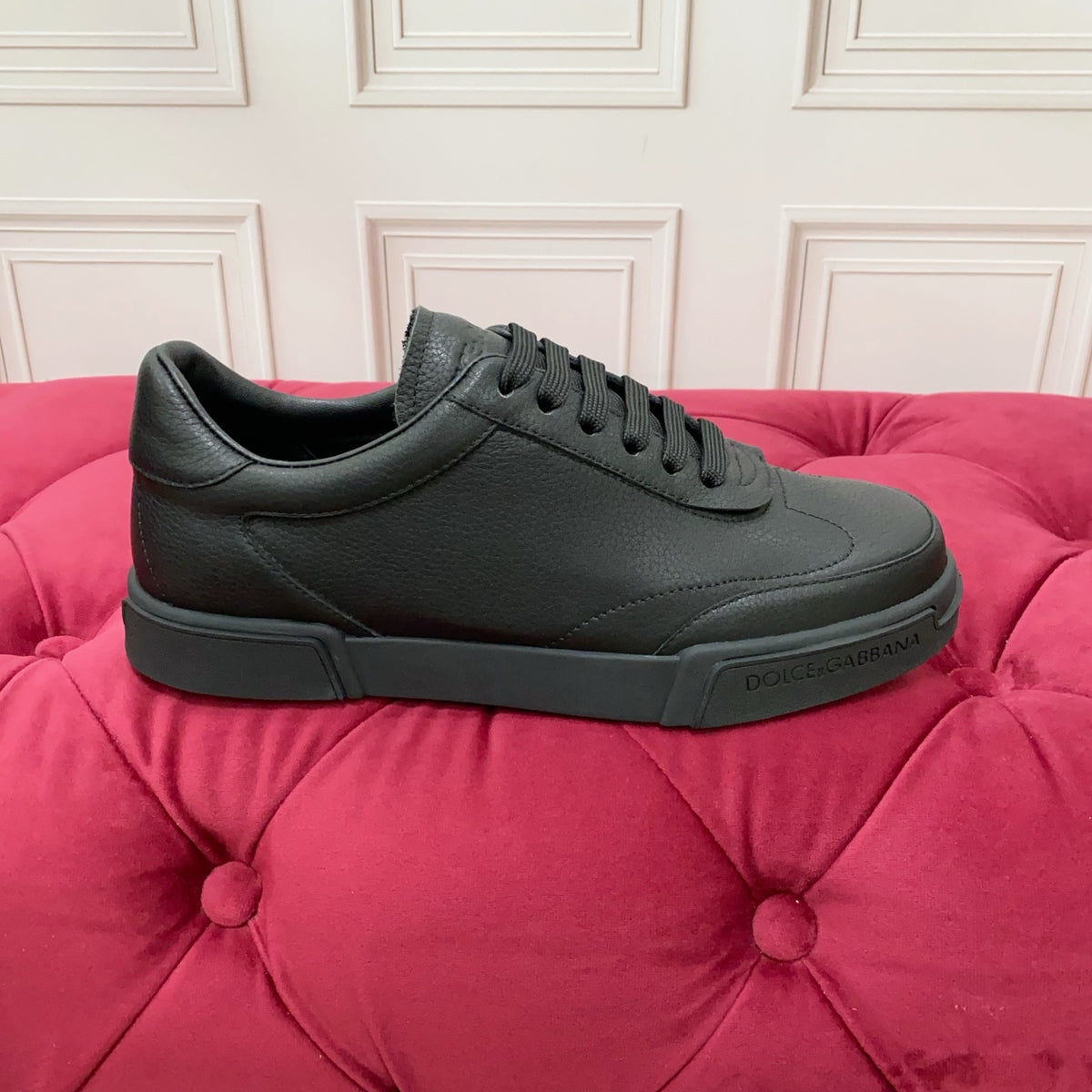 Dolce & Gabbana DG Heavy-Craft Calfskin Sneakers with 5D Accents