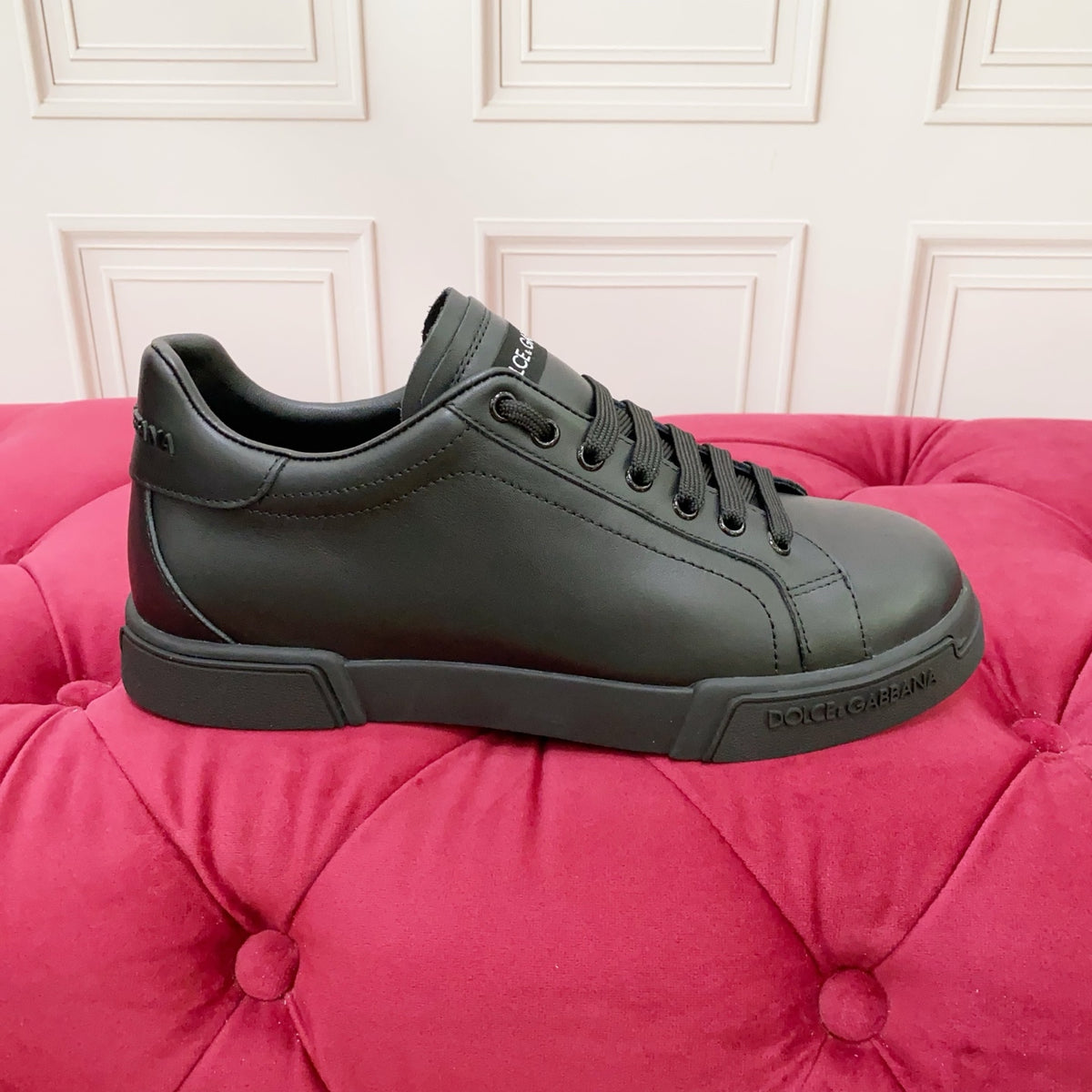 Dolce & Gabbana DG Heavy-Craft Calfskin Sneakers with 5D Accents
