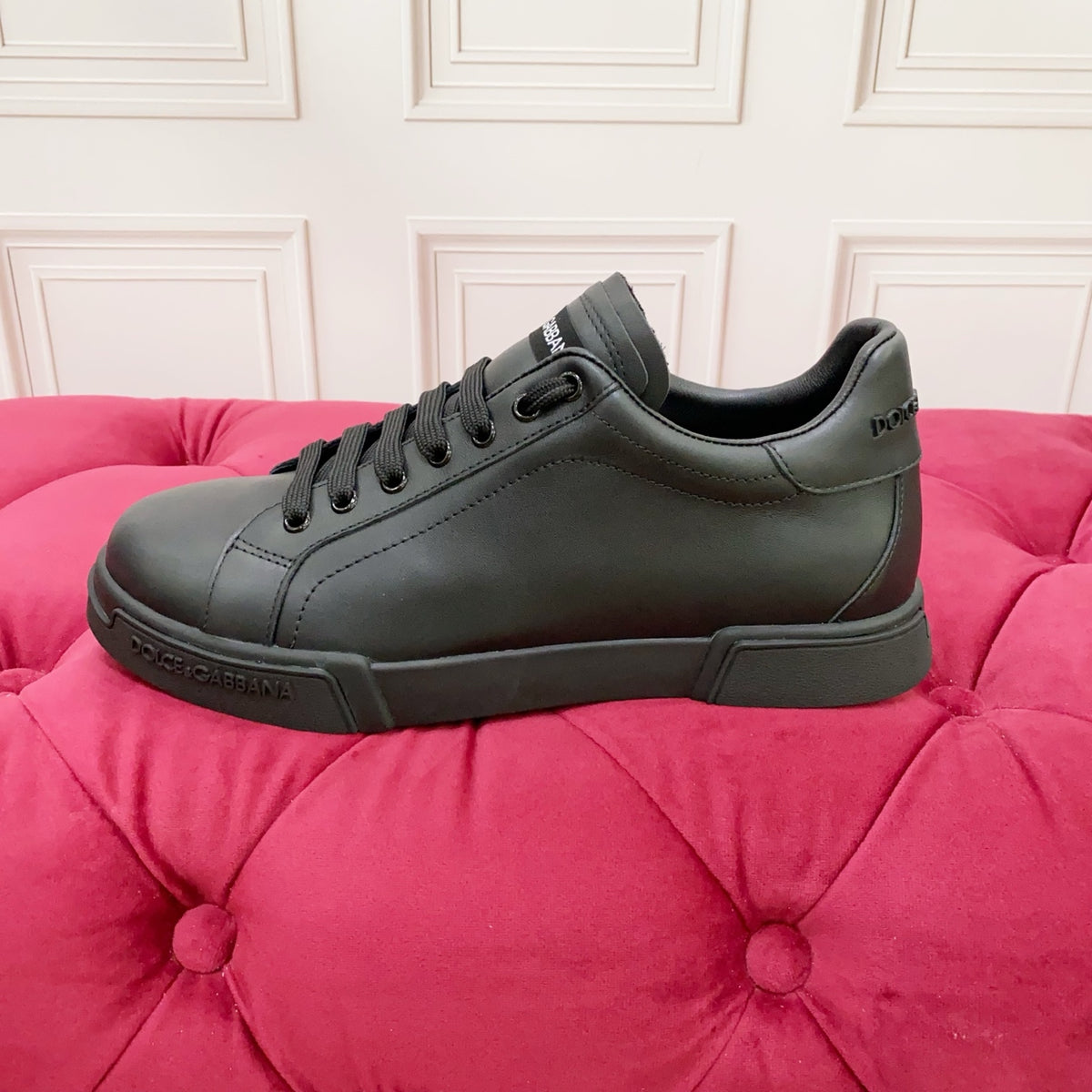 Dolce & Gabbana DG Heavy-Craft Calfskin Sneakers with 5D Accents