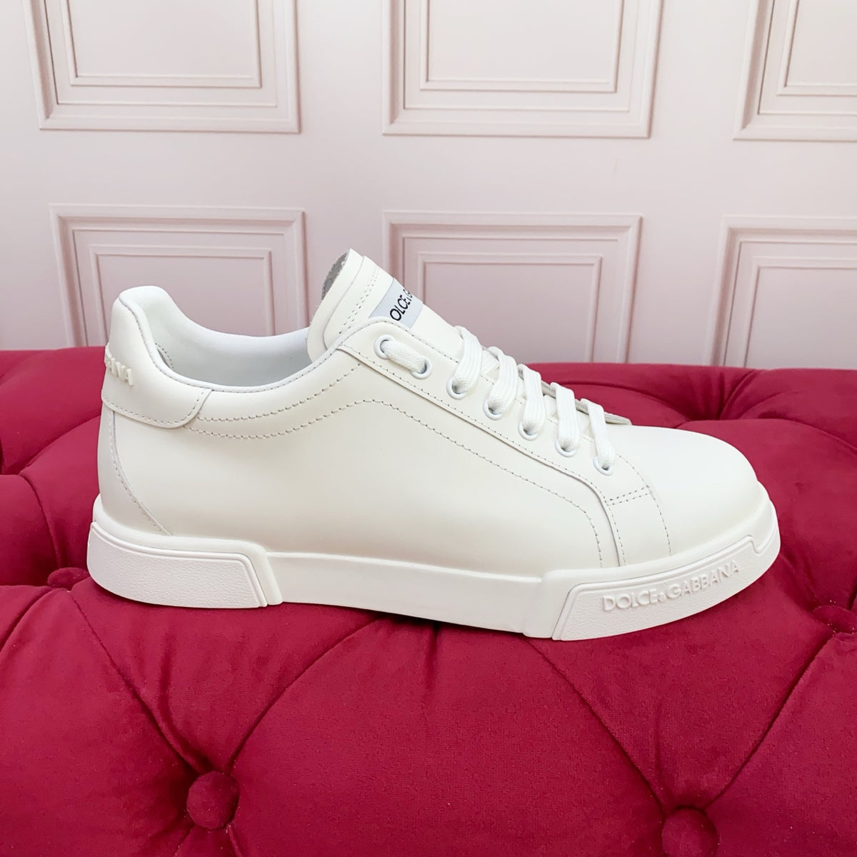 Dolce & Gabbana DG Heavy-Craft Calfskin Sneakers with 5D Accents
