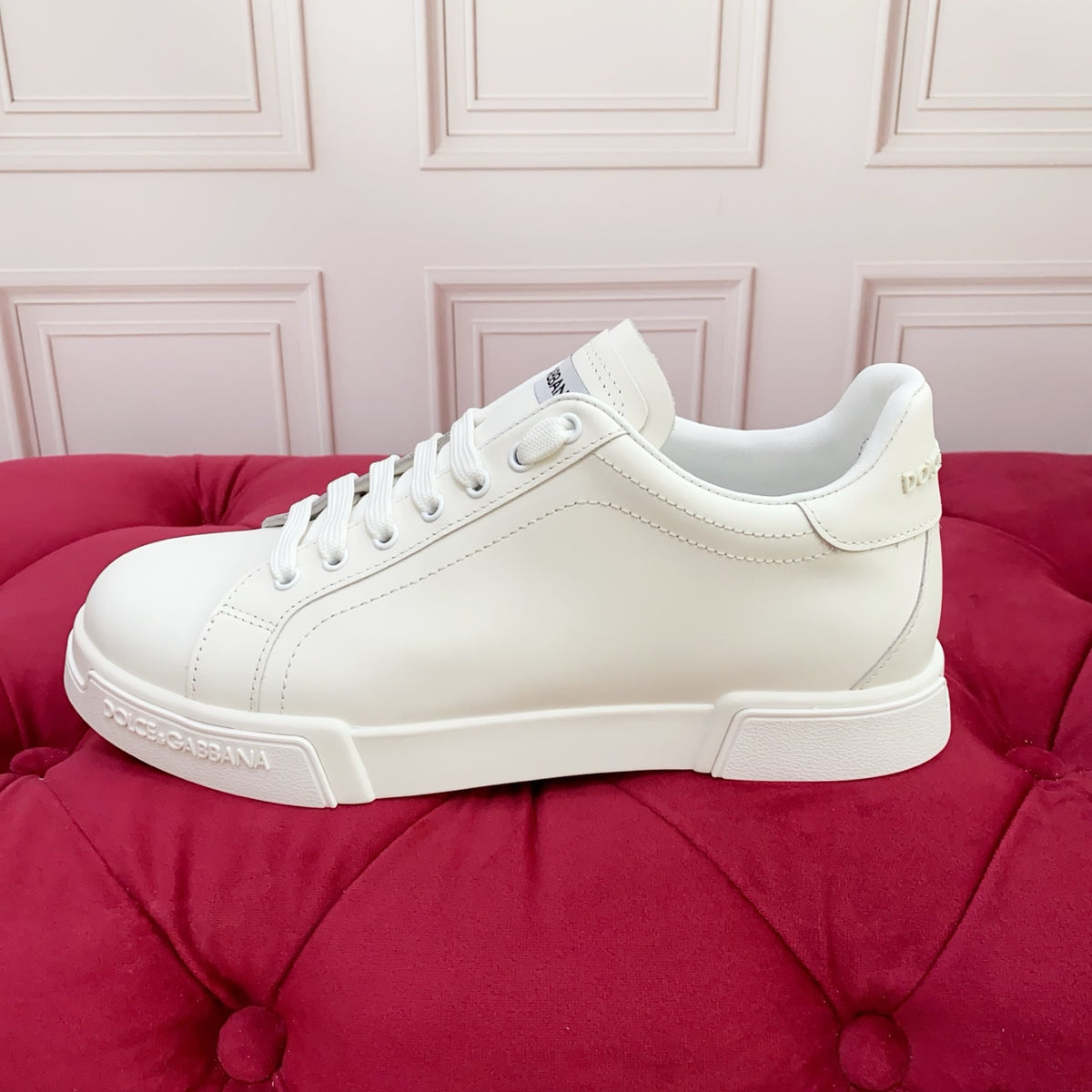 Dolce & Gabbana DG Heavy-Craft Calfskin Sneakers with 5D Accents