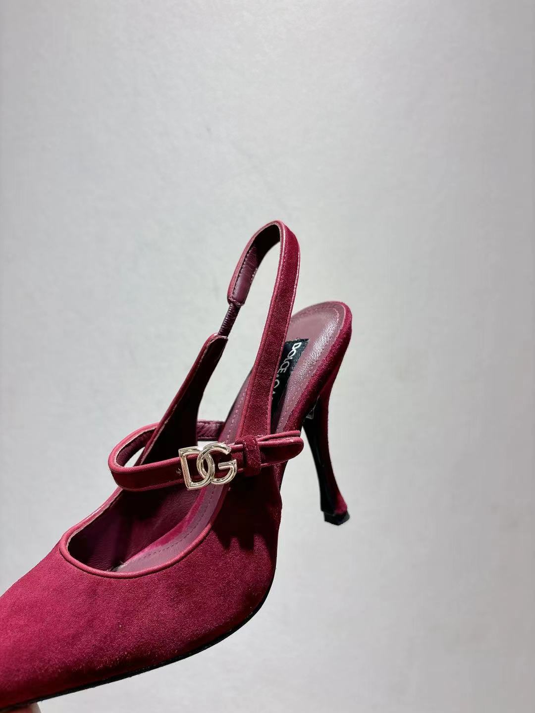 Dolce & Gabbana DG Women's Pointed-Toe Leather Heels