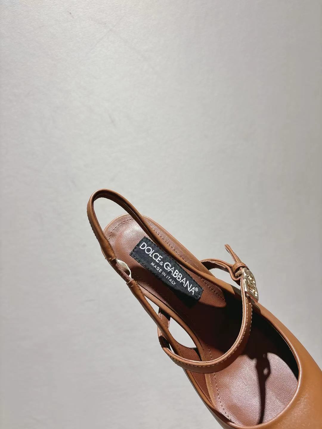 Dolce & Gabbana DG Women's Pointed-Toe Leather Heels