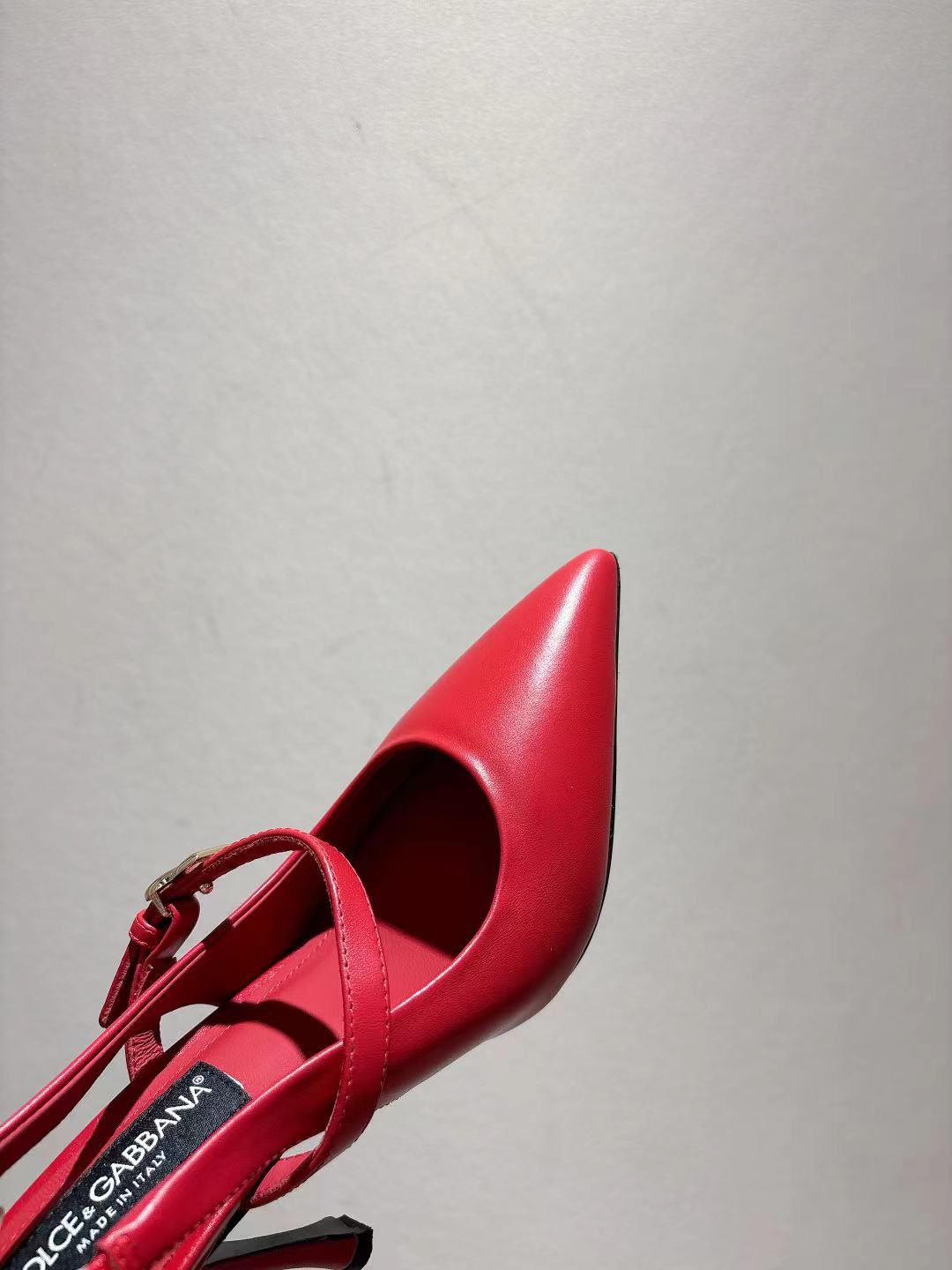 Dolce & Gabbana DG Women's Pointed-Toe Leather Heels