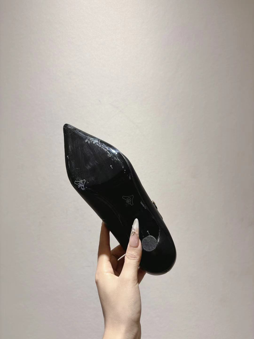 Dolce & Gabbana DG Women's Pointed-Toe Leather Heels