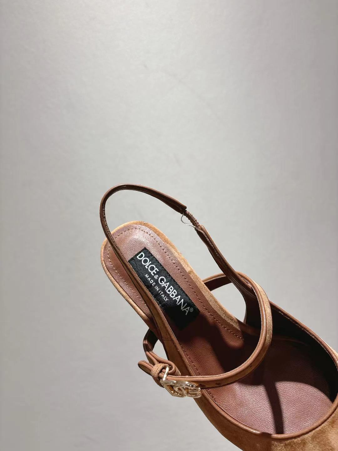 Dolce & Gabbana DG Women's Pointed-Toe Leather Heels