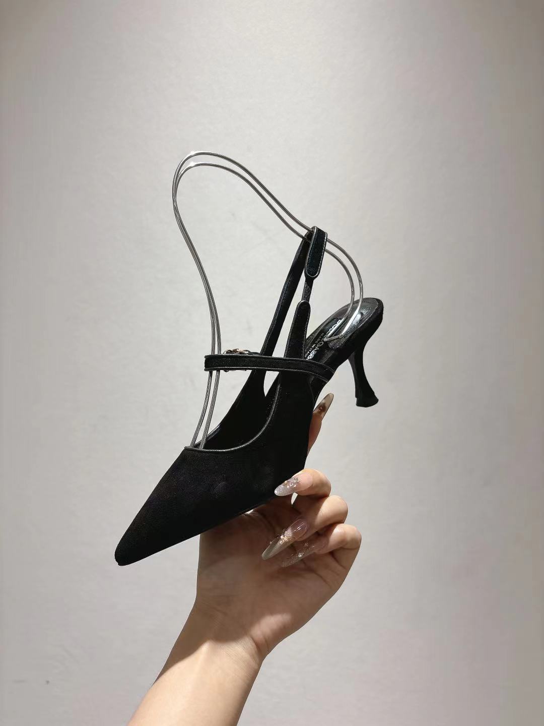 Dolce & Gabbana DG Women's Pointed-Toe Leather Heels