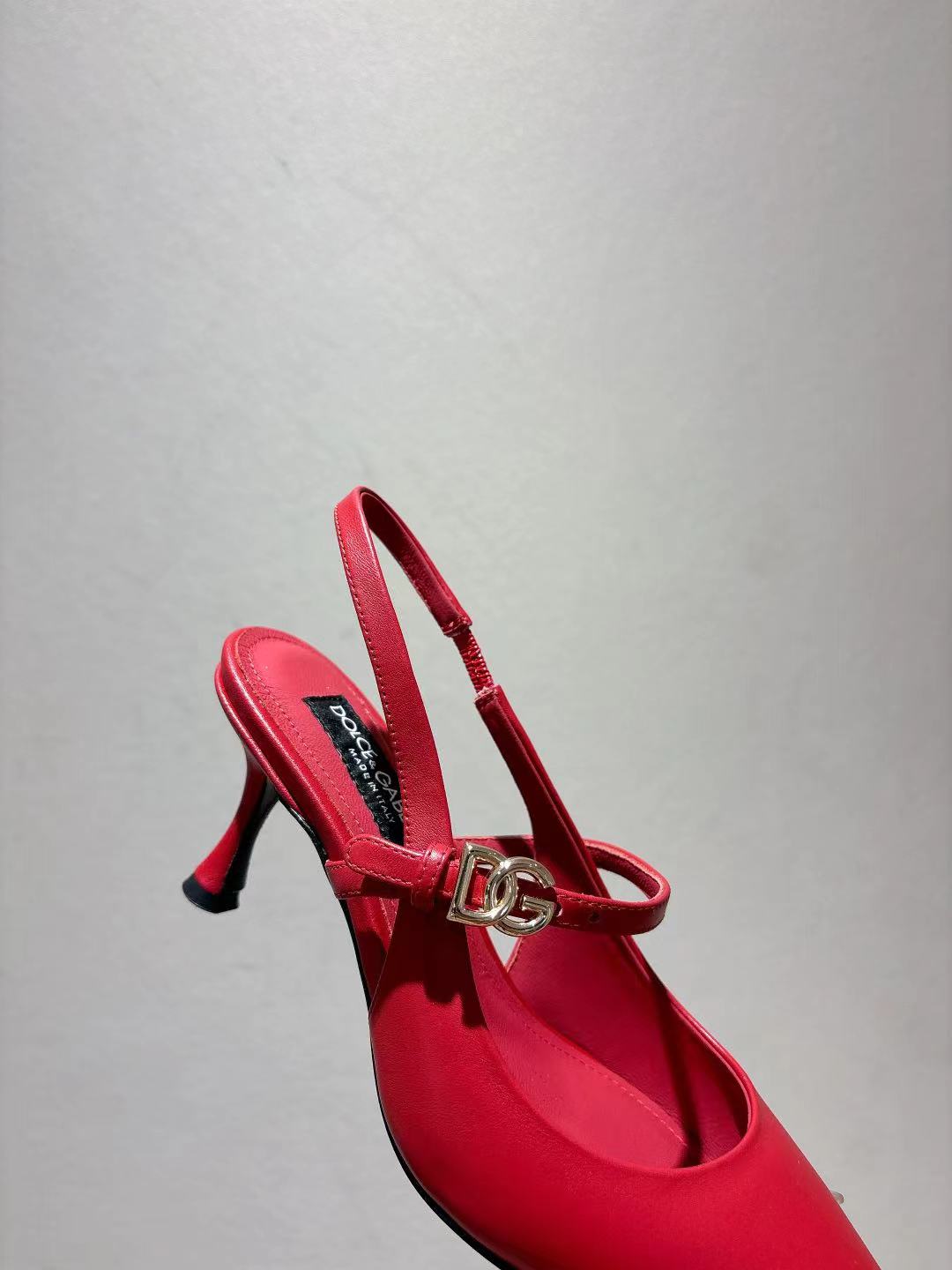 Dolce & Gabbana DG Women's Pointed-Toe Leather Heels