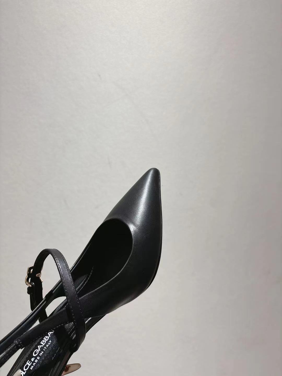 Dolce & Gabbana DG Women's Pointed-Toe Leather Heels