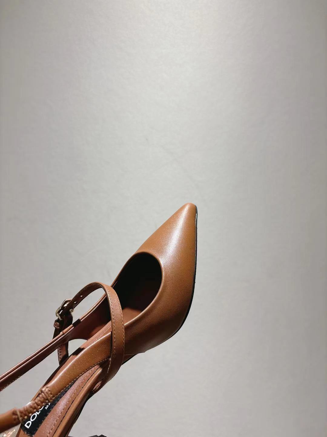 Dolce & Gabbana DG Women's Pointed-Toe Leather Heels