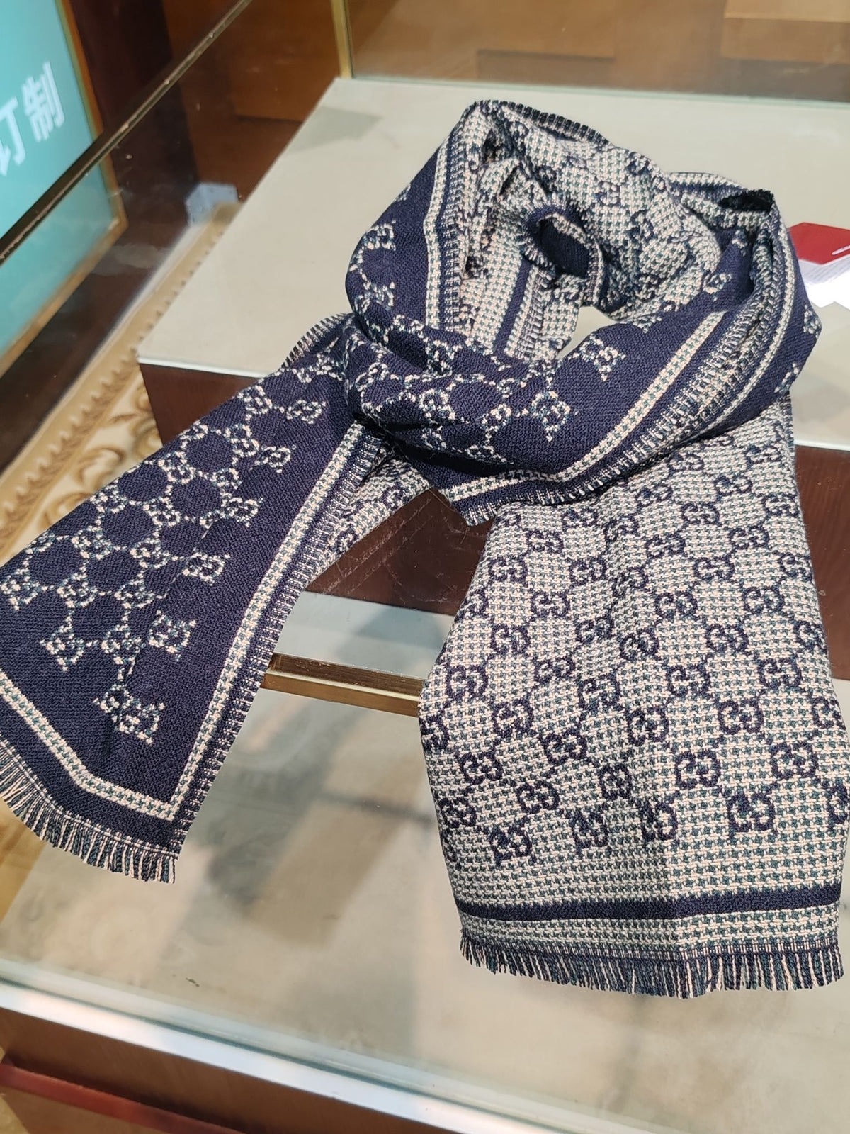 wool tassel Scarf for women - alternate angle view 4