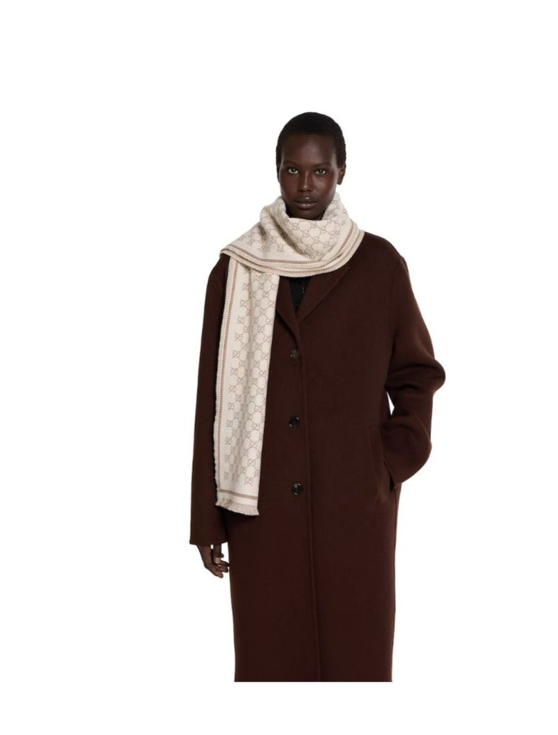 wool tassel Scarf for women - product detail view