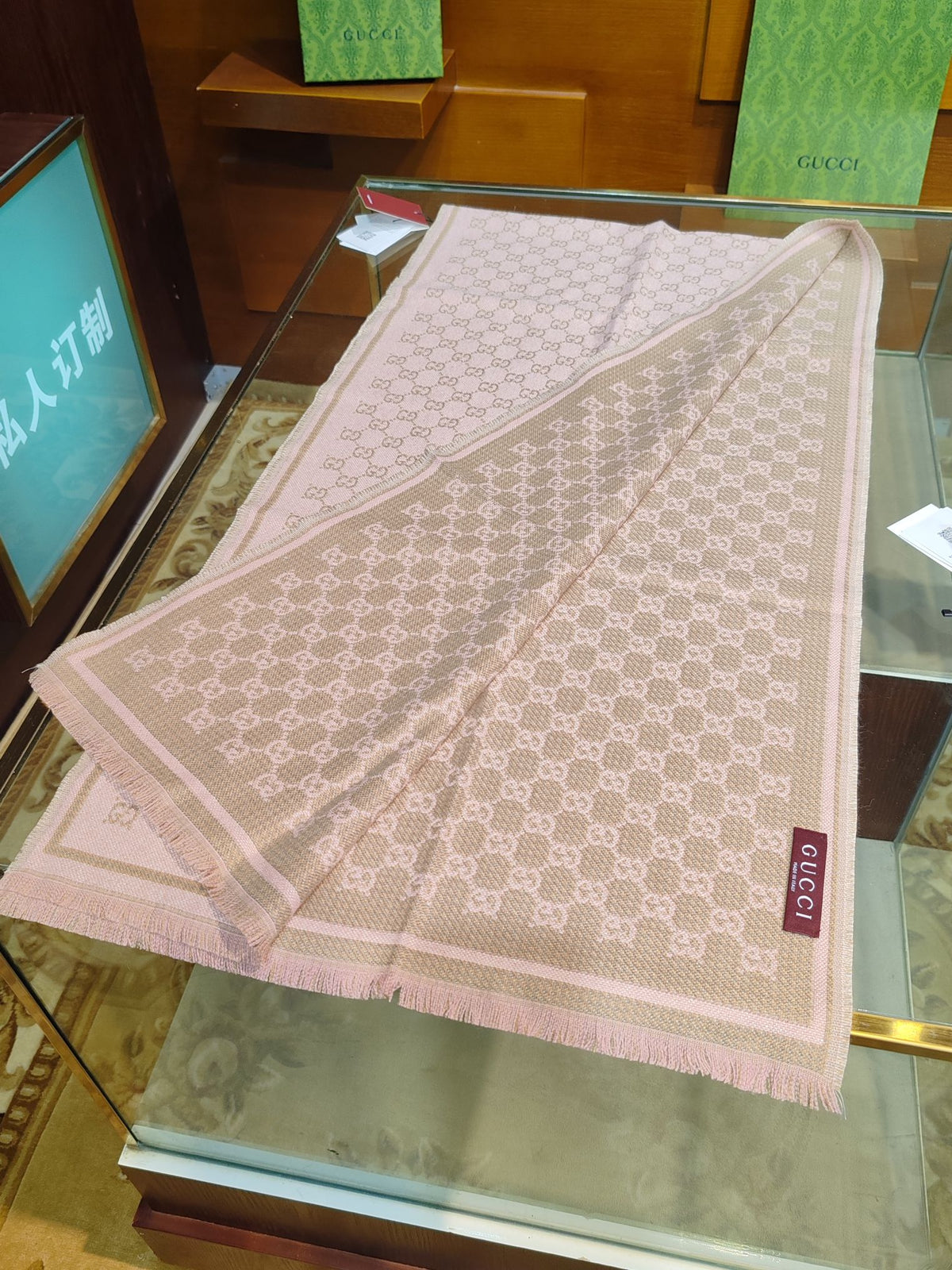 wool tassel Scarf for women - alternate angle view 6