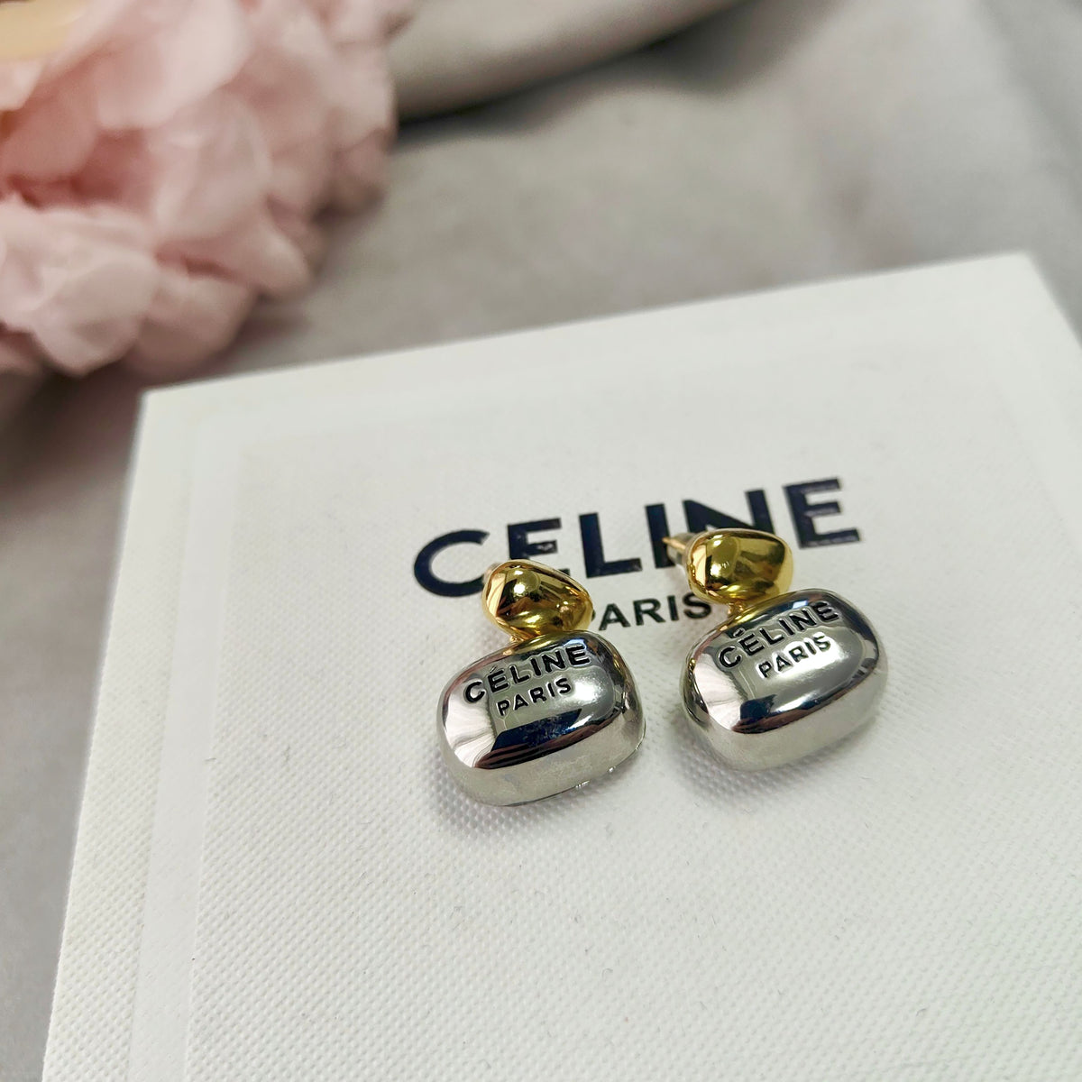 letter Stud Earrings for women - alternate angle view 6