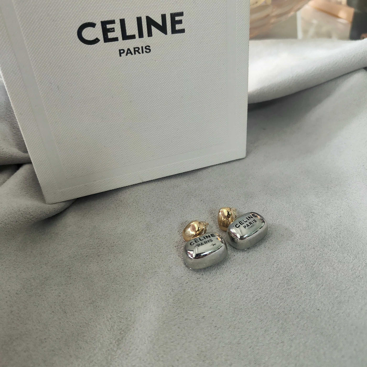 letter Stud Earrings for women - alternate angle view 3