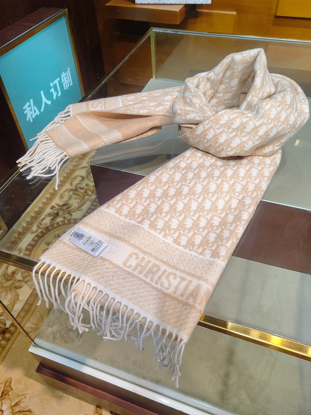 velvet floral Scarf for men - alternate angle view 3